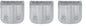 Solid Spare (3) Wahl Hair Clipper Detachable XL Trimmer Blade fits Model 5598 -