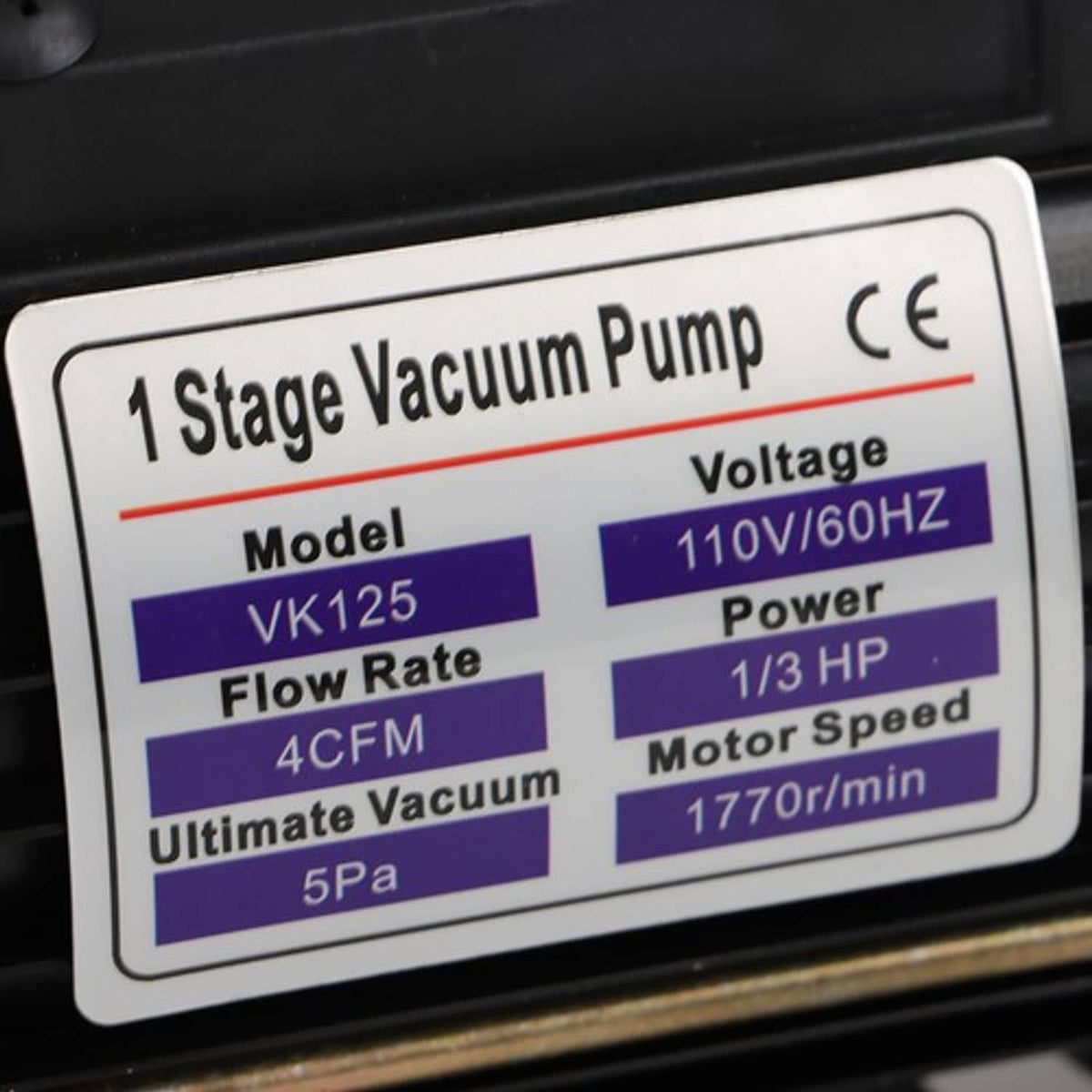 Solid Spare Set & Accessories 1/3hp 4cfm HVAC Auto AC Vacuum Pump with Manifold Gauge