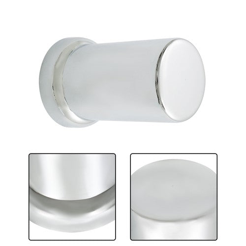 Solid Spare 33mm Lug Nut Covers Chrome Push On Style Plastic Tube Style For Truck 20 PCS