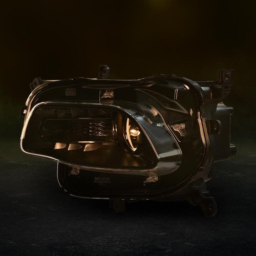 Solid Spare Fit For 2014-2017 Jeep Cherokee Headlight Left Driver Side Black Trim With Bulb