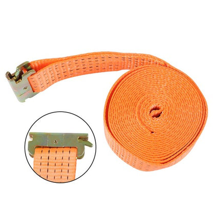 Solid Spare 4400 lbs 2" x 15' E-Track Ratchet Heavy Duty Straps Orange Tie Down Strap 8 Set