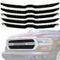 Solid Spare Gloss Black Grille Cover Insert Grill Overlay Trim For 2019-2023 Dodge Ram 1500