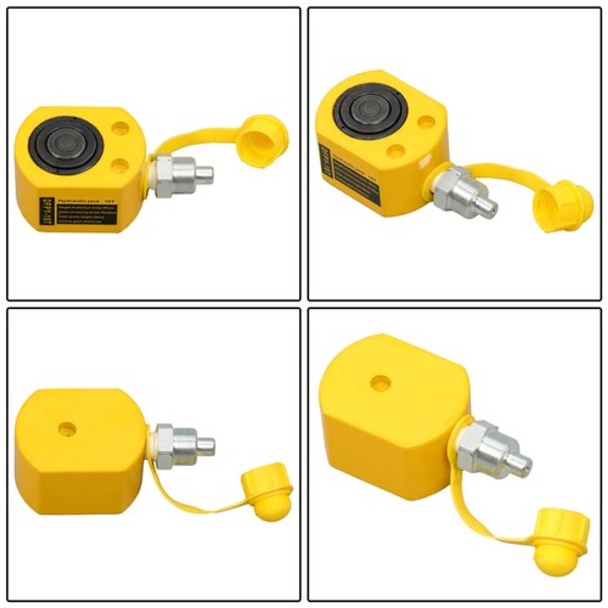 Solid Spare Multi-stage Low Height Cylinder 10Ton Hydraulic Ram Jack 1 Inch Stroke Lifting