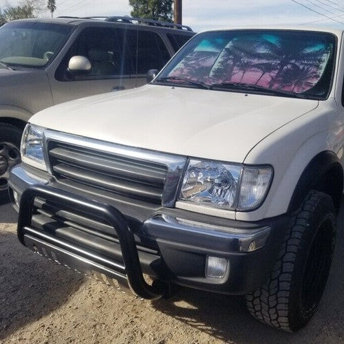 Solid Spare Bull Bar Push Bar Bumper Grille Guard Fit Toyota Tacoma 98-04 / 96-98 4Runner
