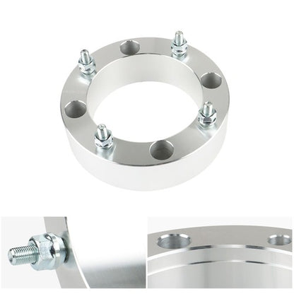 Solid Spare New For Polaris Ranger RZR Sportsman Silver 2" 4x156 Wheel Spacers 3/8"-24