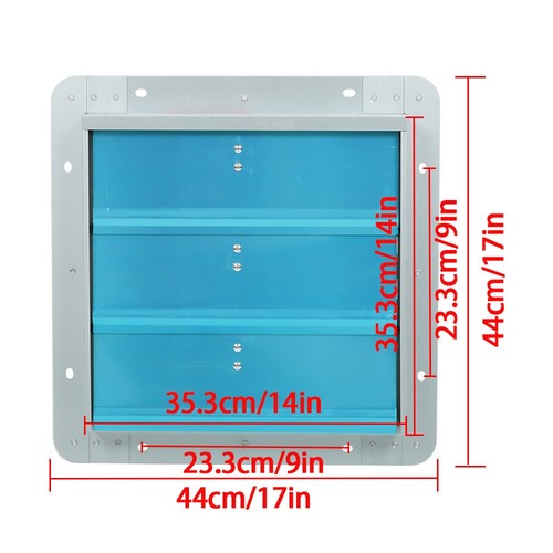 Solid Spare 14 Inch Shutter Exhaust Fan Aluminum High Speed Wall Mounted Greenhouse Garage