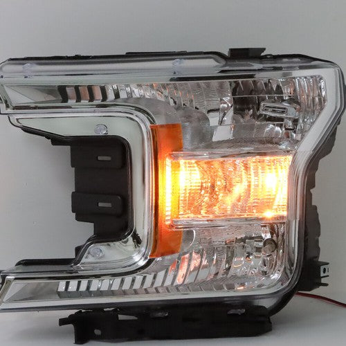 Solid Spare Left+Right Headlight & Front Upper Grille Grill Fit For 2018 2019 2020 Ford F150