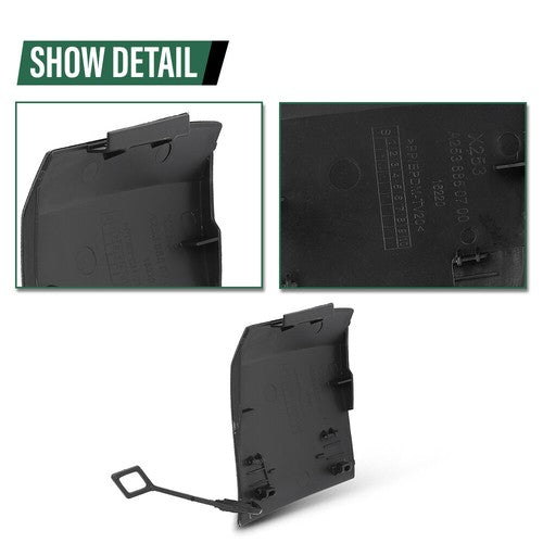 Solid Spare Fit For 16-21 Mercedes-Benz GLC300 Rear Bumper Tow Hook Eye Cover 2538850700