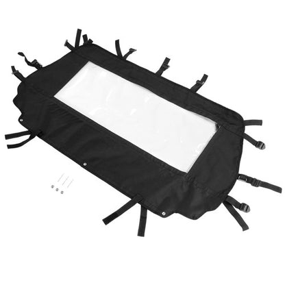 Solid Spare Black Soft Rear Panel Window/Dust Barrier For Arctic Cat Wildcat Trail 700