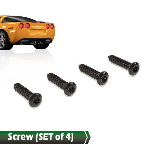 Solid Spare Fit For 05-13 C6 Corvette Tail Light Lens Upper to Bumper Screws Kit 4pcs
