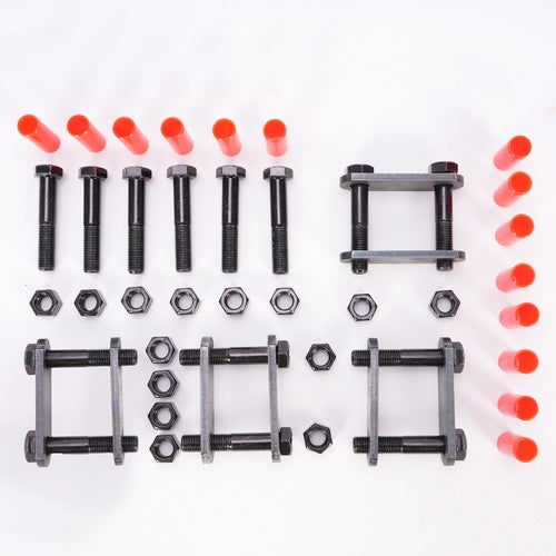 Solid Spare Heavy Duty Shackle Upgrade Kit Tandem Axle Trailer Spring Suspension Rebuild Kit