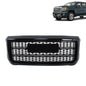 Solid Spare Front Upper Grille Gloss Black For GMC Sierra 2500HD 3500HD Denali 2015-2019