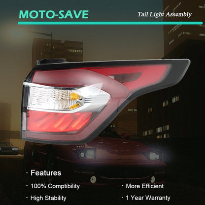Solid Spare Taillight Right Outer For 2017-2019 Ford Escape Kuga Tail Light Brake Rear Lamp