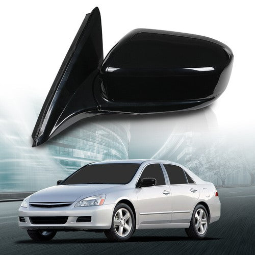 Solid Spare Fit For 03-07 Honda Accord Manual Folding Power Mirror Left Driver Side