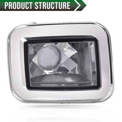 Solid Spare Fit For 03-08 Hummer H2 SUT Front Chrome Smoke Parking Signal Light Lamp 2pcs