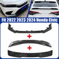 For 2022-2024 Honda Civic CF Painted Rear Trunk & Roof Spoiler Wing & Front Lip