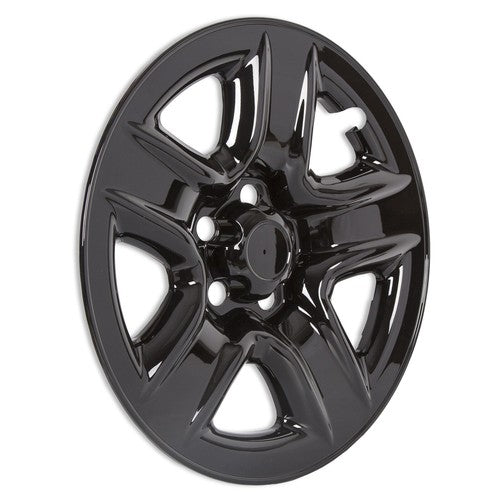 Solid Spare 4 17" Black Wheel Skins Hub Caps Full Rim Skin Covers For Toyota RAV4 2006-2012