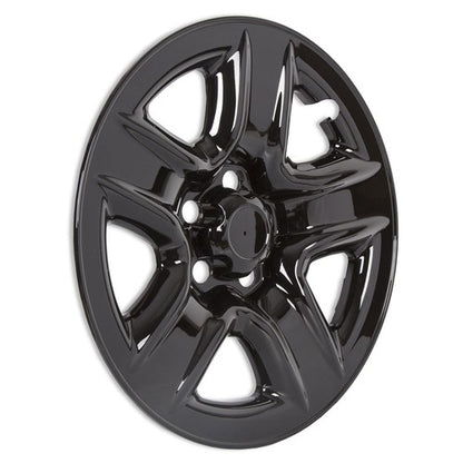 Solid Spare 4 17" Black Wheel Skins Hub Caps Full Rim Skin Covers For Toyota RAV4 2006-2012