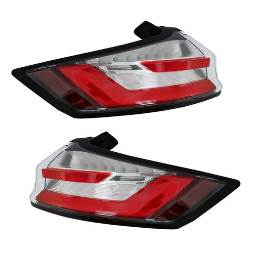 Solid Spare Outer For Ford Edge ST/ST-Line/Titanium 19-23 LED Clear Tail Lights Left&Right