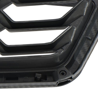 Solid Spare Front Bumper Grille For Subaru Crosstrek 2018 19 20 Plastic Black Carbon Fiber