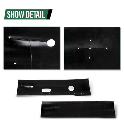 Solid Spare Engine Well Frame Rail Splash Shields Seals Fit 72-80 Dodge 2WD D Series Truck