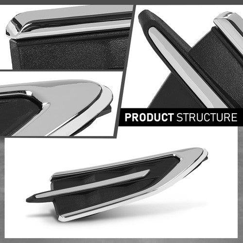 Solid Spare Front Fender Grille Molding Plate Right Side Fit For 2017 2018 2019 Ford Escape