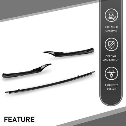Solid Spare Fit For 2021-2024 Toyota Camry SE XSE Front Lower Grille Trim Molding Black