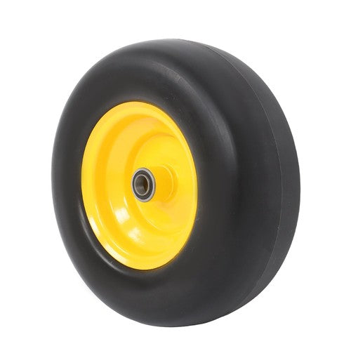 Solid Spare Lawn Mower Tire And Wheel 13x5.00-6" 2 Pcs - Solid Smooth Tread Yellow Rim Tires