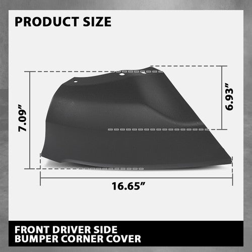 Solid Spare Fit For 2018-2022 Ford EcoSport Front Driver Side Bumper Corner Cover FO1016102