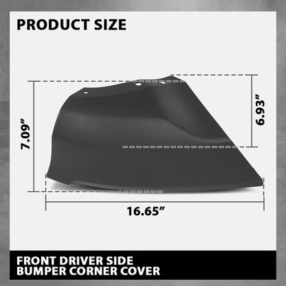 Solid Spare Fit For 2018-2022 Ford EcoSport Front Driver Side Bumper Corner Cover FO1016102