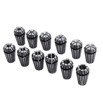 Solid Spare New 12Pcs ER16 Spring Collet Set 1/32"-3/8" For CNC Milling Lathe Tool Engraving