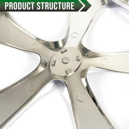 Solid Spare Fit For 2012-2015 Toyota Prius/Prius C 16 Inch Hub Cap Wheel Cover Silver 4pcs