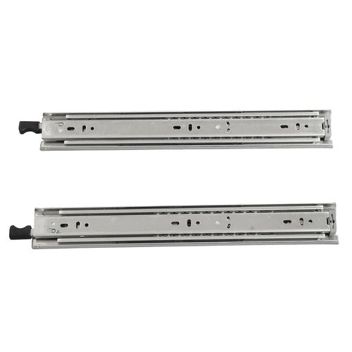 Solid Spare 1 Pair 14 Inch Locking Drawer Slides Full Extension & Lock 150lbs Capacity