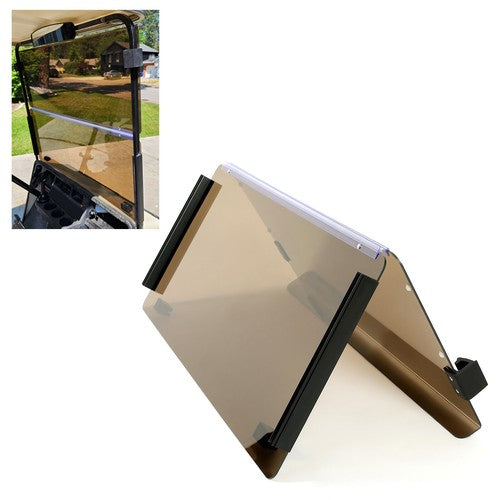 Solid Spare Tinted Fold Down Golf Cart Windshield Windscreen For EZGO Marathon 1986-1994.5