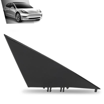 Solid Spare Front Right Side Triangle Door Mirror Flag Cover Fit For 2017-2023 Tesla Model 3