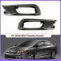 For 2012 Honda Civic Sedan LX EX EX-L Front Bumper Fog Light Cover Kit pair