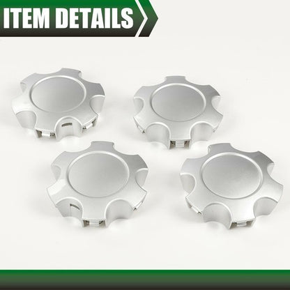 Solid Spare Fit For Toyota Sequoia Tundra 03-07 Wheel Center Hub Caps Silver 56069440