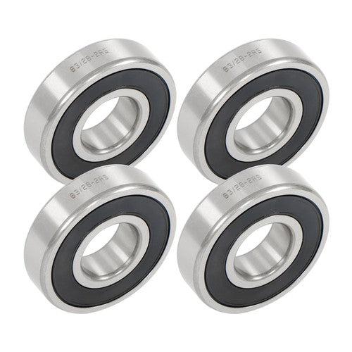 Solid Spare 4Pcs 63/28-2RS Bearings 28×68×18mm Double Rubber Seals Deep Groove Ball Bearing