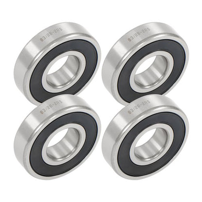 Solid Spare 4Pcs 63/28-2RS Bearings 28×68×18mm Double Rubber Seals Deep Groove Ball Bearing