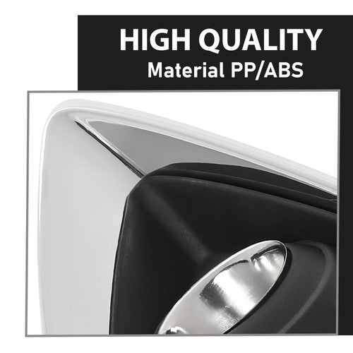 Solid Spare Fit For 2019-2020 Buick Envision Fog Light Bezel Lamp Cover w/ Chrome Trim Left