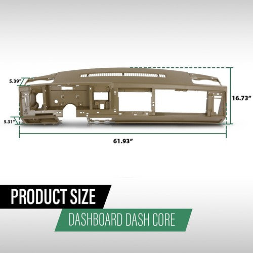 Solid Spare Fit For 1988-1994 Chevy GMC C/K Truck Suburban Blazer Dashboard Dash Core Beige