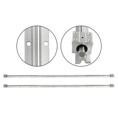 Solid Spare 2PCS Linear Guide SBR12-1500mm Linear Guide Rail w/4 PCS SBR12UU Sliders