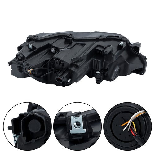 Solid Spare Headlamp Headlight Assembly For Nissan Rogue S 2021-23 Left/Driver Side Full LED