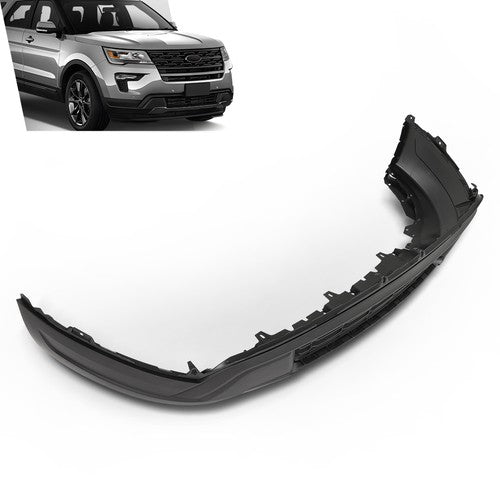 Solid Spare Textured Black Front Lower Bumper Cover Fit For 2018 2019 Ford Explorer Base/XLT