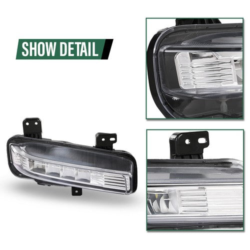 Solid Spare Fit For 20-24 Ford Explorer Front Bumper LED Fog Light Driving Lamp Right Side