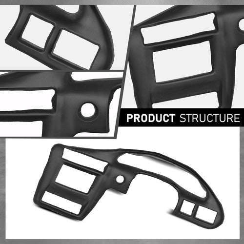 Solid Spare Fit For 00-05 Chevrolet Cavalier TPE Instrument Cluster Dashboard Panel Bezel