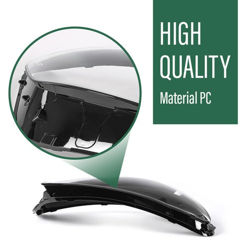 Solid Spare Fit For 2020-2023 Mercedes-Benz GLS Class Headlight Replacement Lens Pair