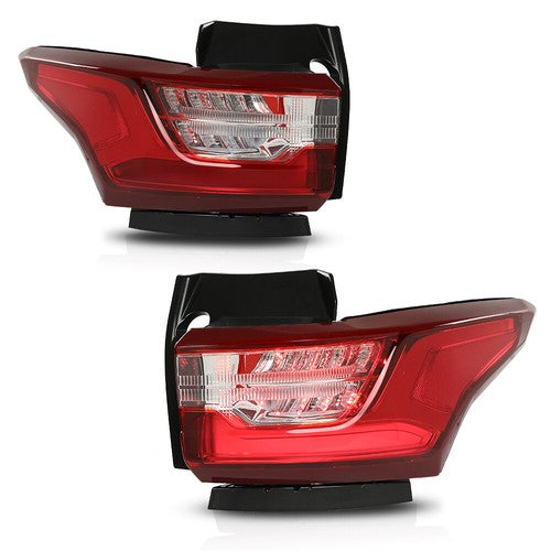 Solid Spare Fit For 2018-2021 Chevrolet Traverse Outer LED Tail Light Brake Lamp Left &Right