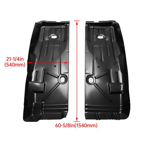 Solid Spare Pair Full Length Front Floor Pan Rust Repair For Camaro Firebird 67 68 69 Steel