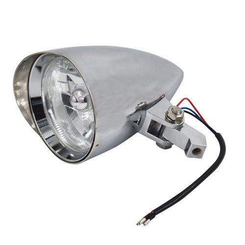 Solid Spare 12V Motorcycle Chrome Visor Headlight Lamp For Bobber Chopper Dyna
